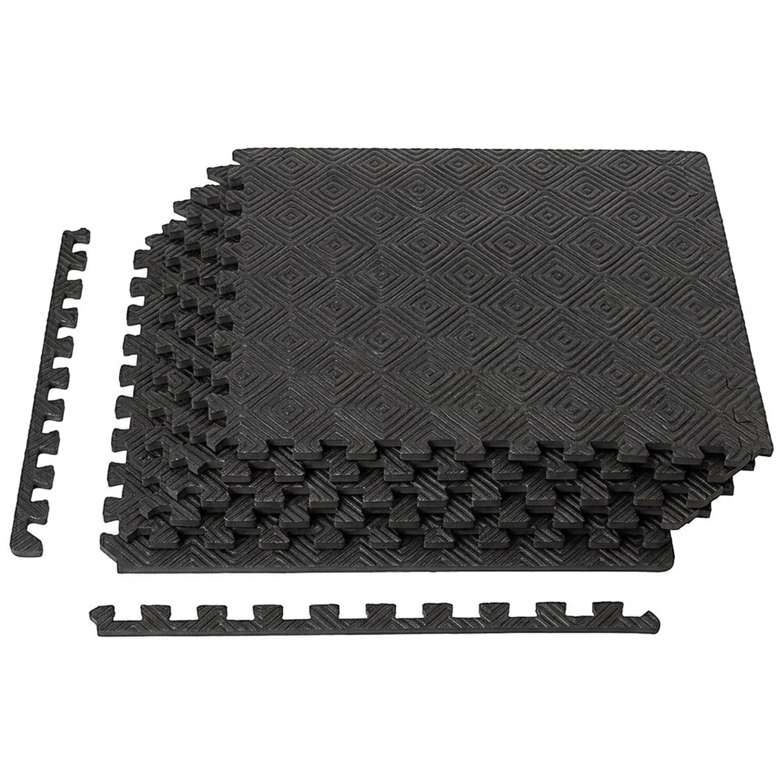 Slovic Gym Mat for Floor [10 MM Thickness] | Anti-Slip Floor Mat for Home Workout | Water Proof Baby Mats for Floor & Workout | Gym Equipment for Home Workout | 24 x 24 Inches (Set of 4)-picture-14