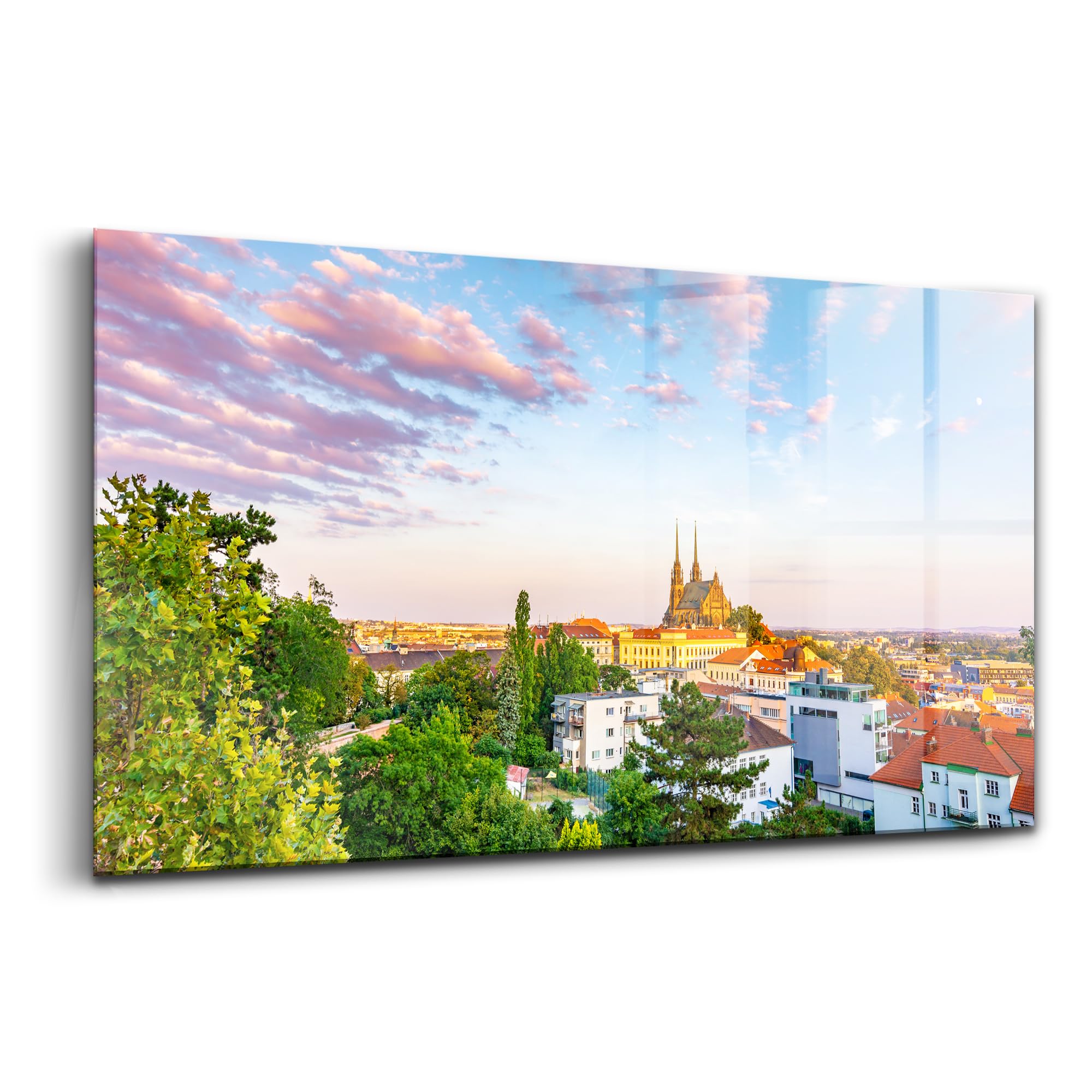 Tableau en verre 100x50cm Wallfluent Brno déco murale moderne