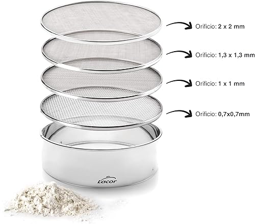 Miniatura 3 de Lacor Tamiz de malla intercambiable 4, acero inoxidable, plata, 9.1 in