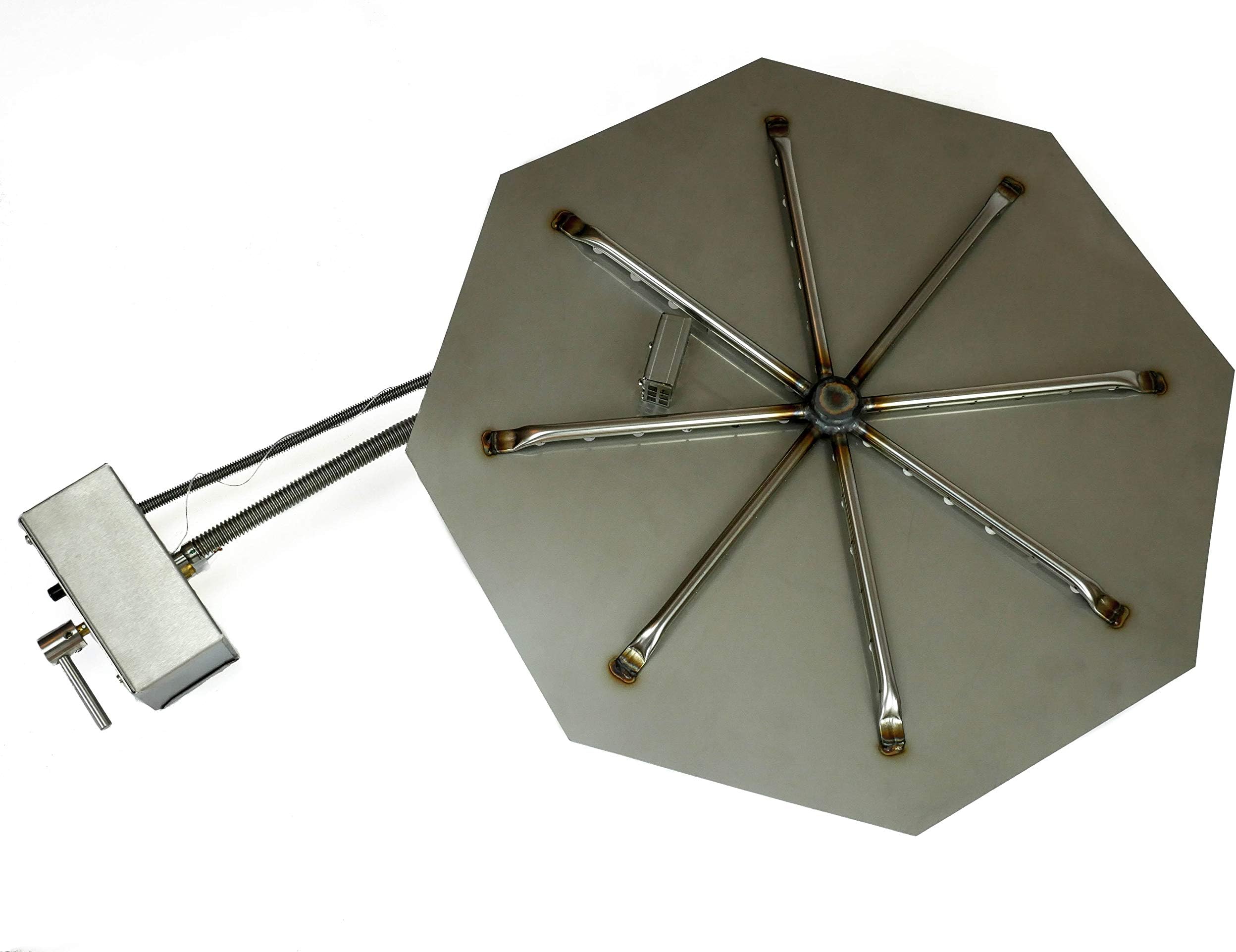 Brightstar, Gas Fire Pit Burner, Octagonal, 18kw, LPG Gas