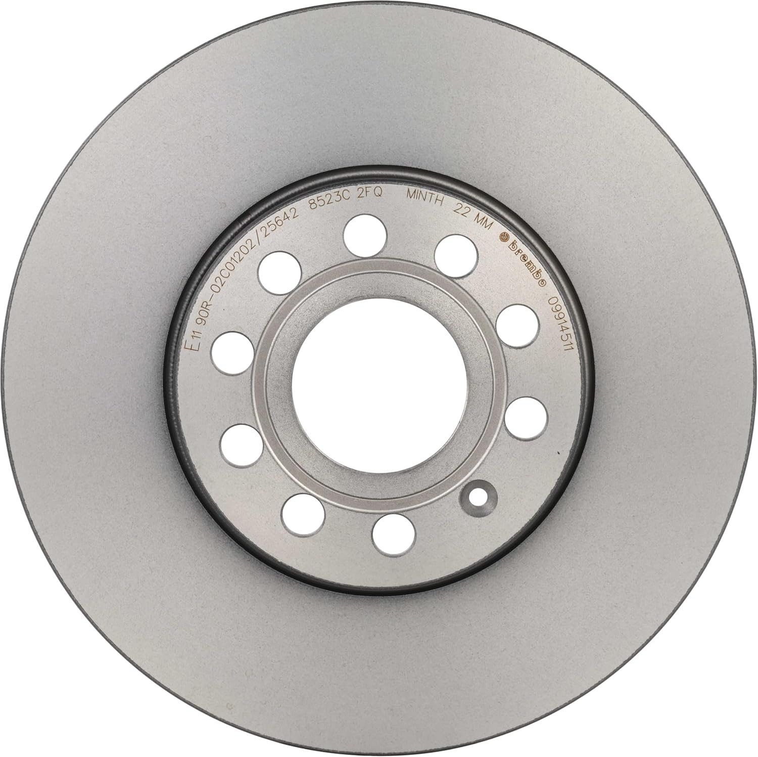 Brembo 09.9145.11 UV Coated vented Front Brake Rotor AUDI/AUDI (FAW)/CUPRA/SEAT/SKODA/SKODA (SVW)/VW/VW (FAW)/VW (SVW) OE# 1K0615301T