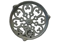 Vista 6 de De Leon Collections - Toallero de papel con base ponderada de hierro fundido con base pesada, caballo de mar verde