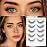 Veleasha Lashes Wispy False Eyelashes 100% Handmade Eyelashes Natural Look Fake Lashes Lightweight Lashes with Soft Cotton Band 5 Pairs Pack (G2-Black Cotton Band)
