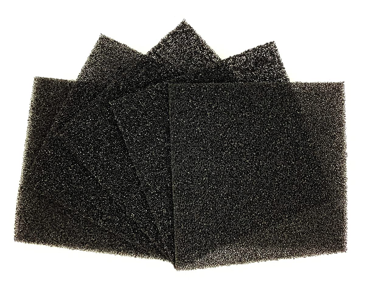 5 Pack Set Solder Smoke Fume Absorber Activated Carbon Filter Sponge Solder Extractor Filter Replacement Fume Filters DIY Working Fan for Soldering Station (4.73x4.73x0.2inch)