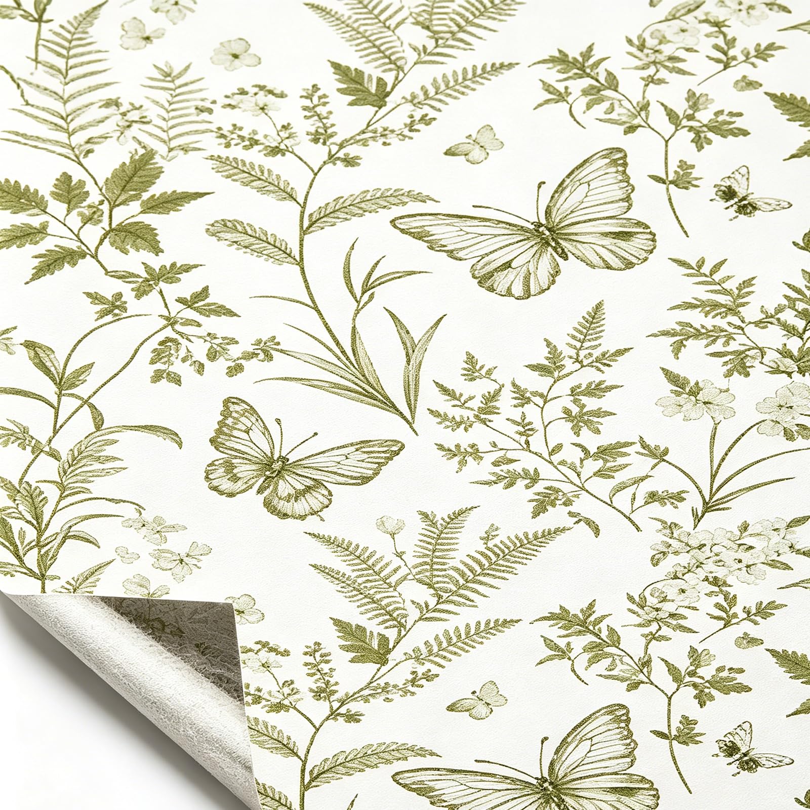 Zynqra Floral Peel and Stick Wallpaper,Removable Self Adhesive,for Bedroom Walls(N,L500cm/196.9in*W44cm/17.3in)