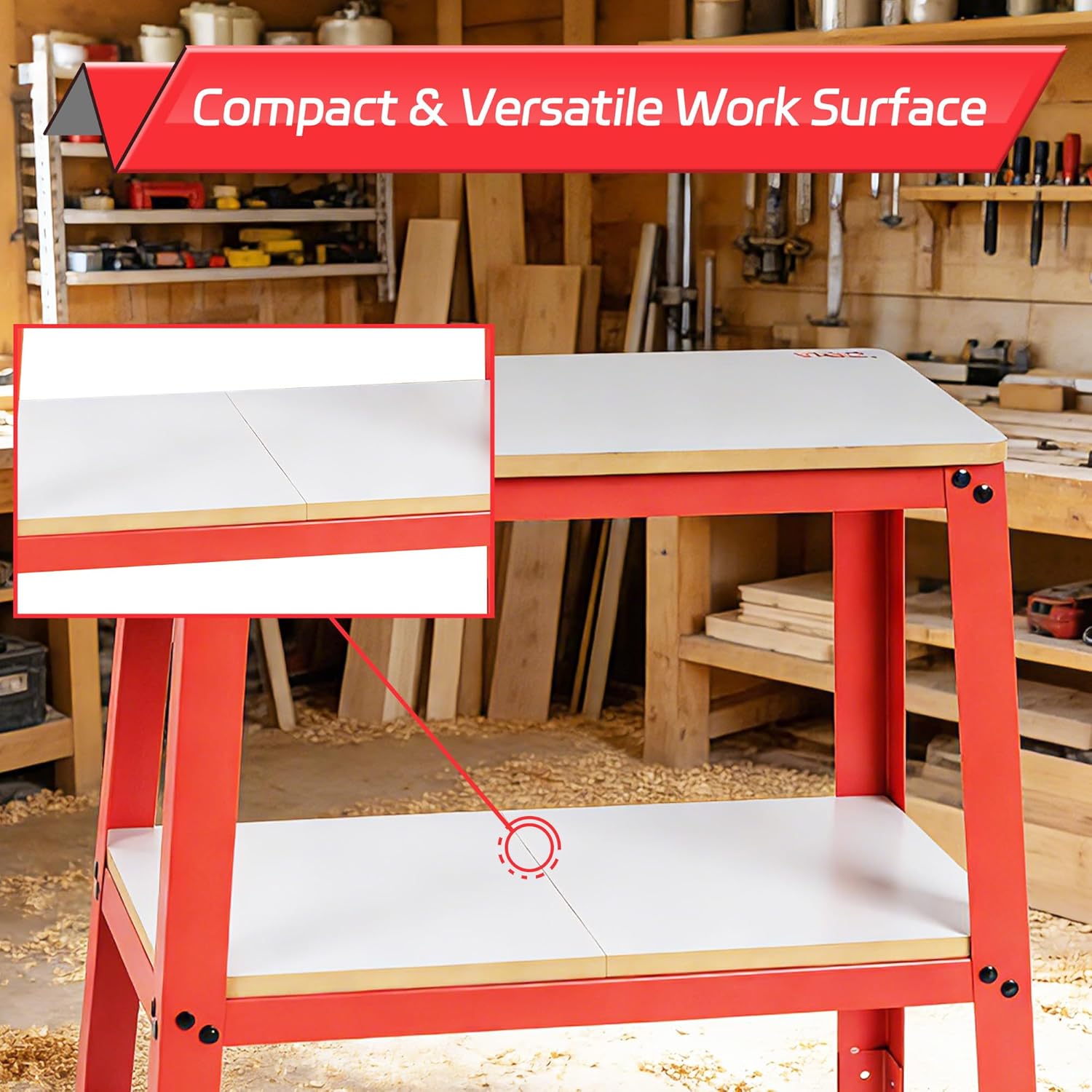 Replacement Table Top Set (2-Pack), 15-11/32" x 14" x 23/32" Thick, Smooth Work Surface, Compatible with VIGO POWER Tool Stands B0G52HW1VQ / B0G4CZTX3Y / B0DF52N7N2