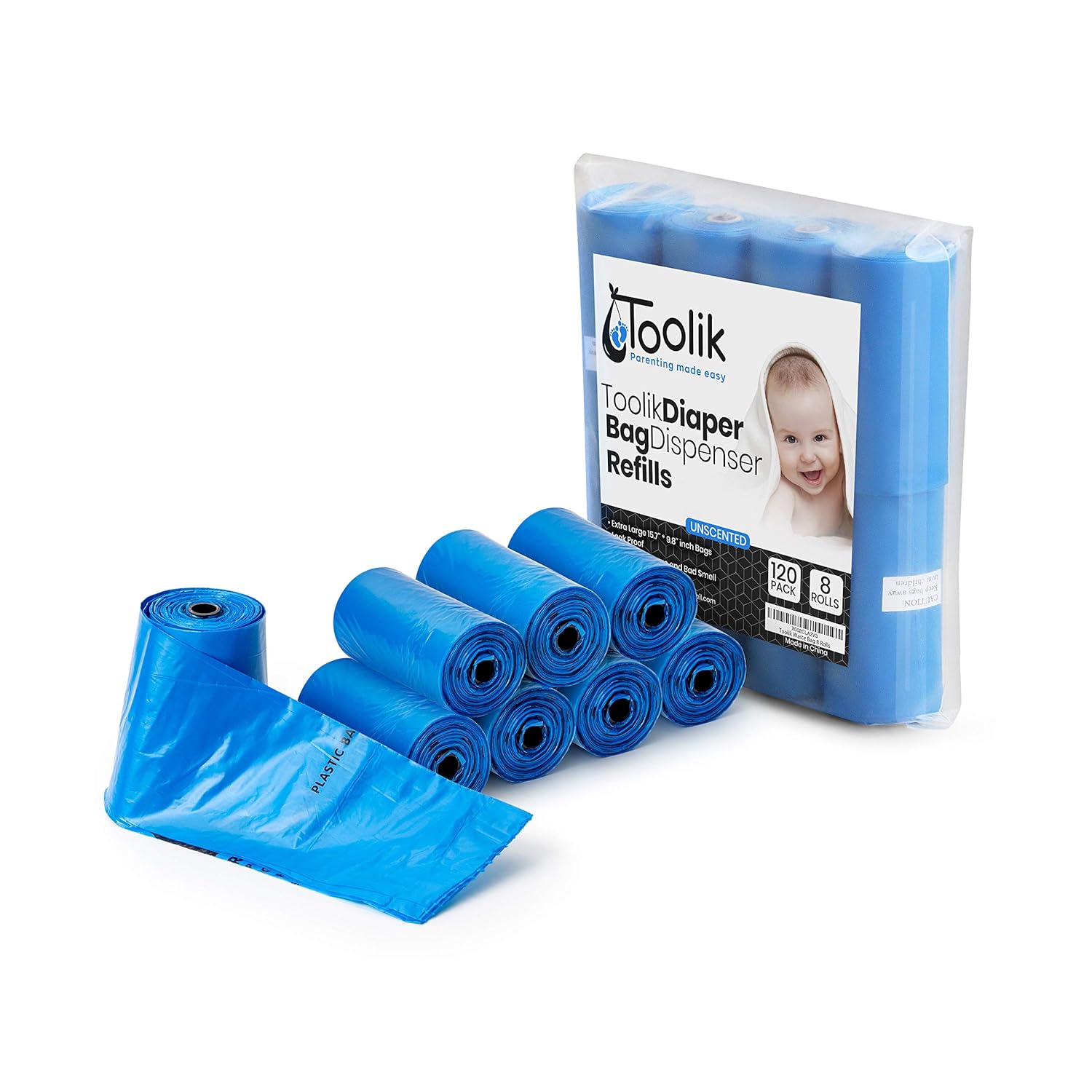 Amazon.com: Toolik Diaper Bag Dispenser Refills Disposable Unscented