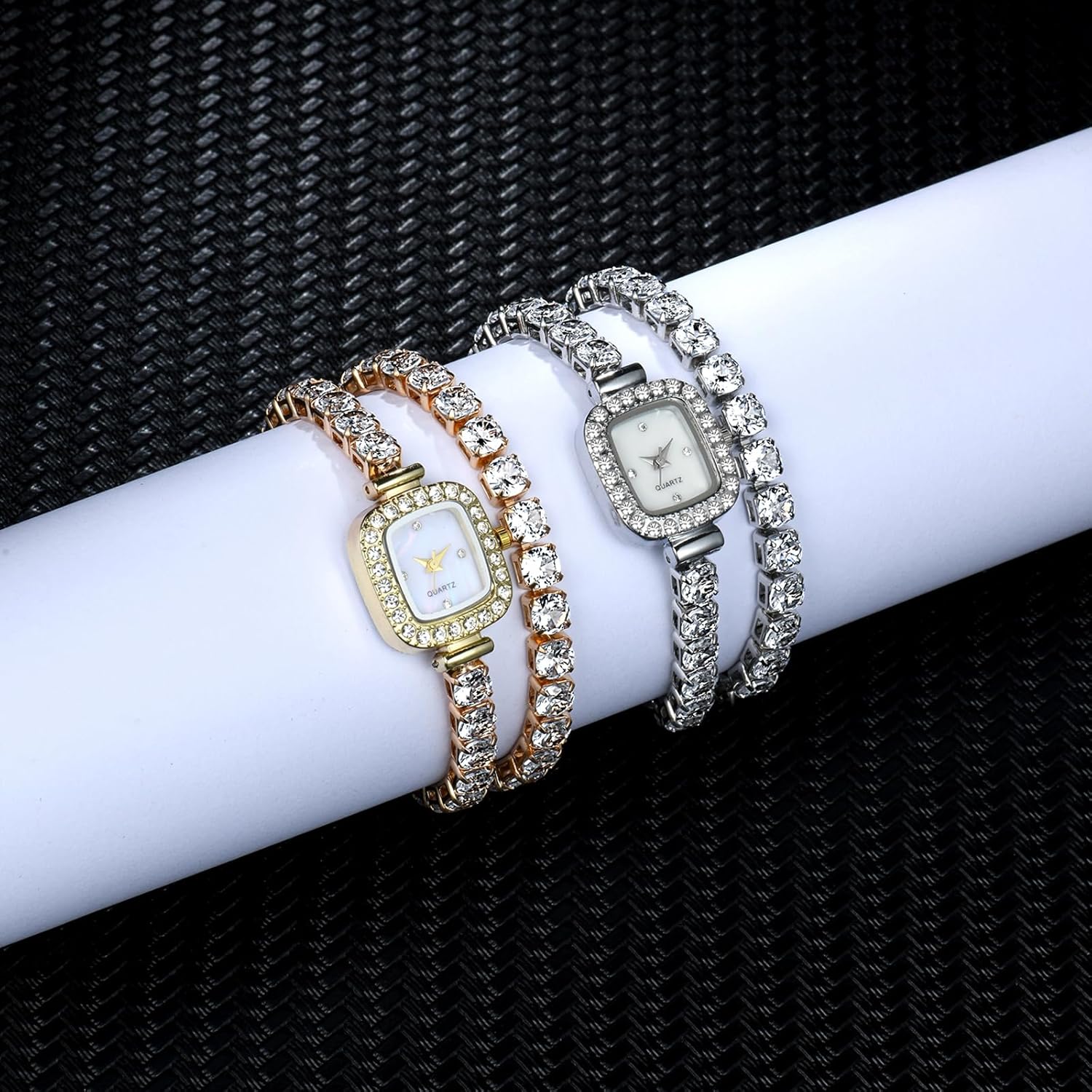 Avaner Women's Square Wrist Watches: Ladies Elegant Multilayer Rhinestones Wrap Strap Analog Quartz Watch - Image 7