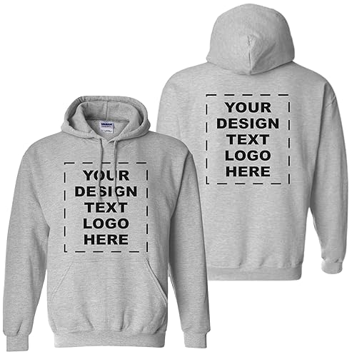 Custom Hoodie Adult Youth Print Your Own Text Image Logo