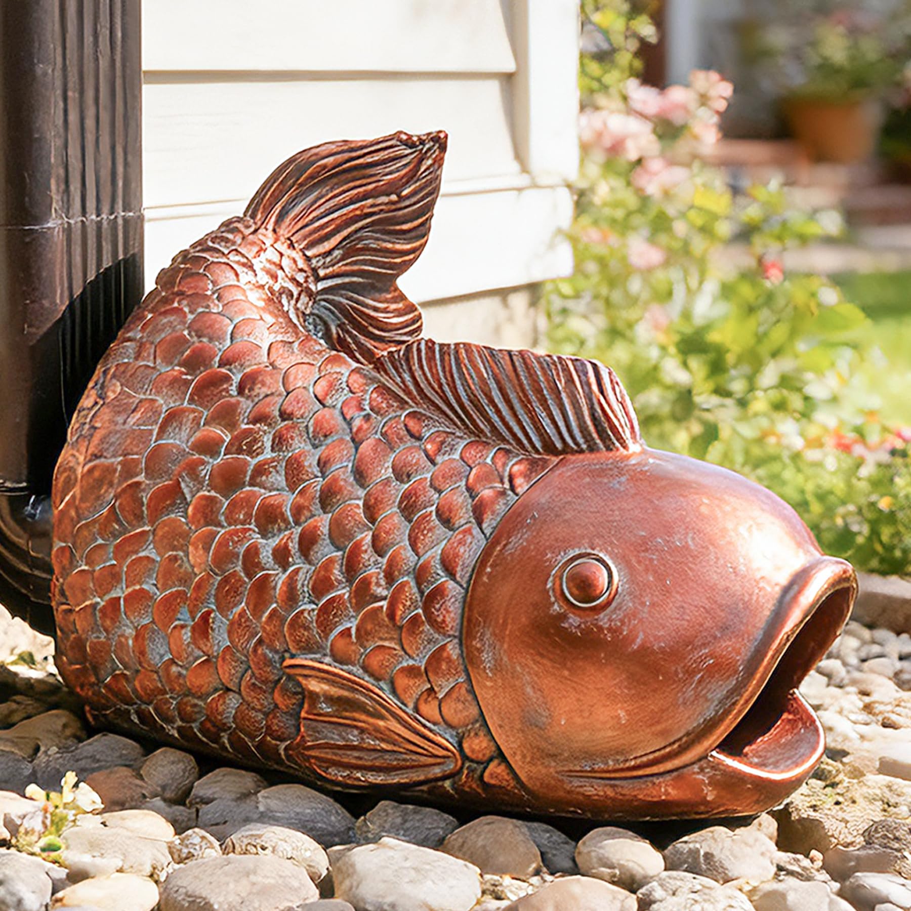 Teaeeno Fish Gutter Downspout Extension Decoration
