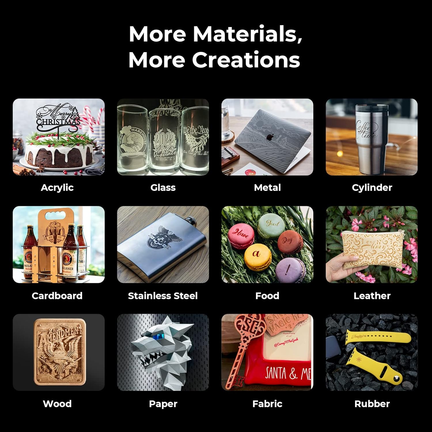 xTool D1 performing 360-degree rotary engraving on a tumbler