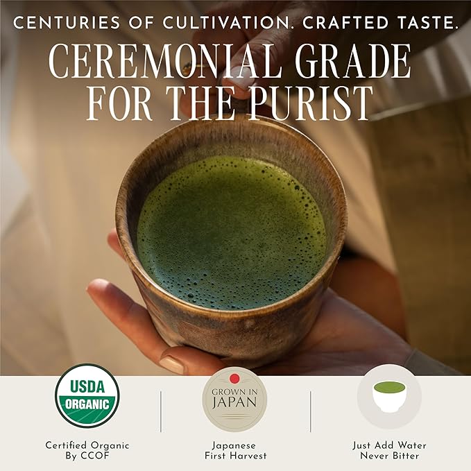 Té Matcha Ceremonial Orgánico Primera Cosecha 60 g miniatura 3