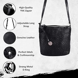 VILENCA HOLLAND Genuine Leather Crossbody Sling Bags for Women