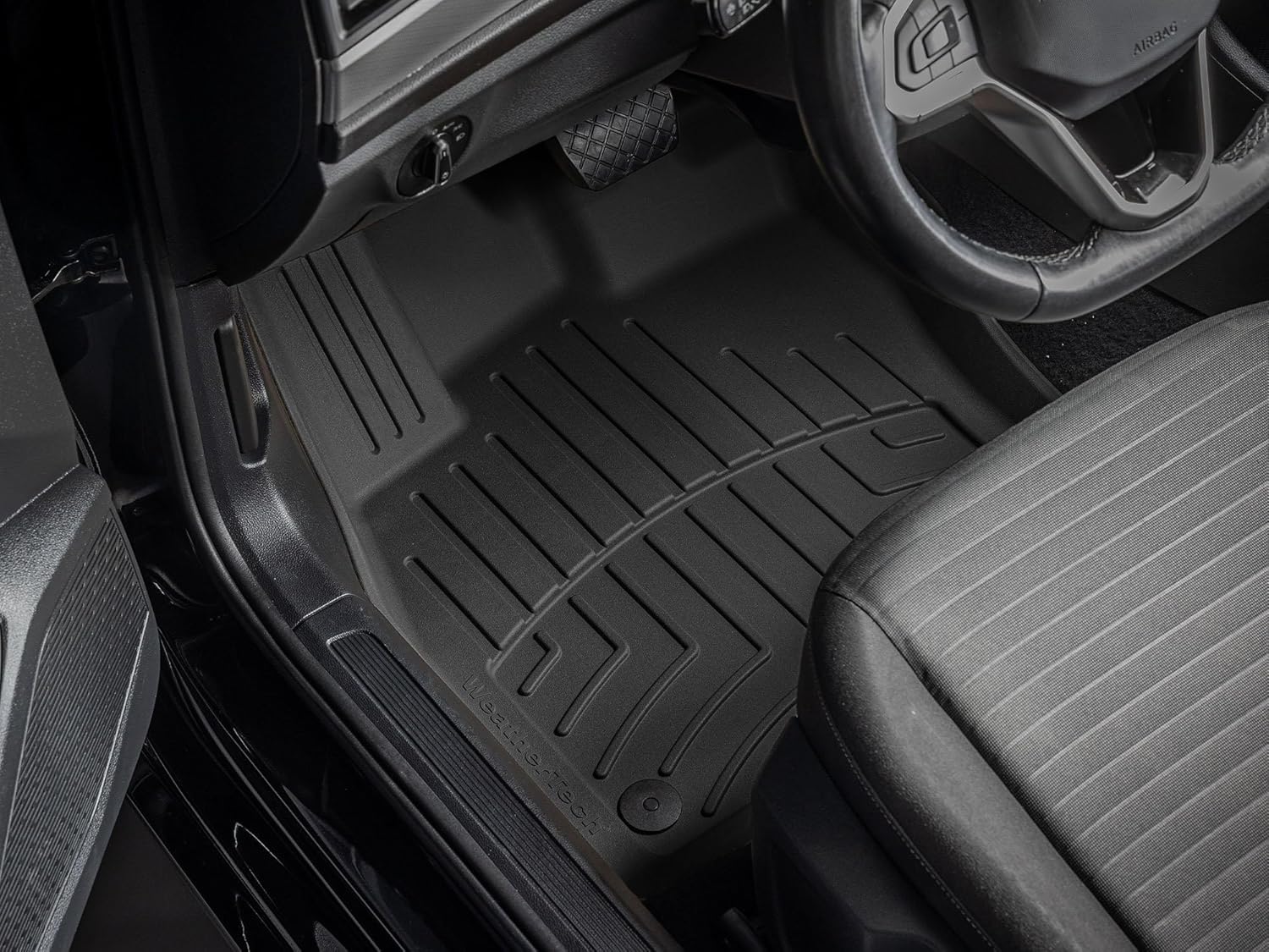 WeatherTech FloorLiner HP Custom Fit Floor Mats for VW Jetta GLI, Jetta 1st Row (4413171IM), Black