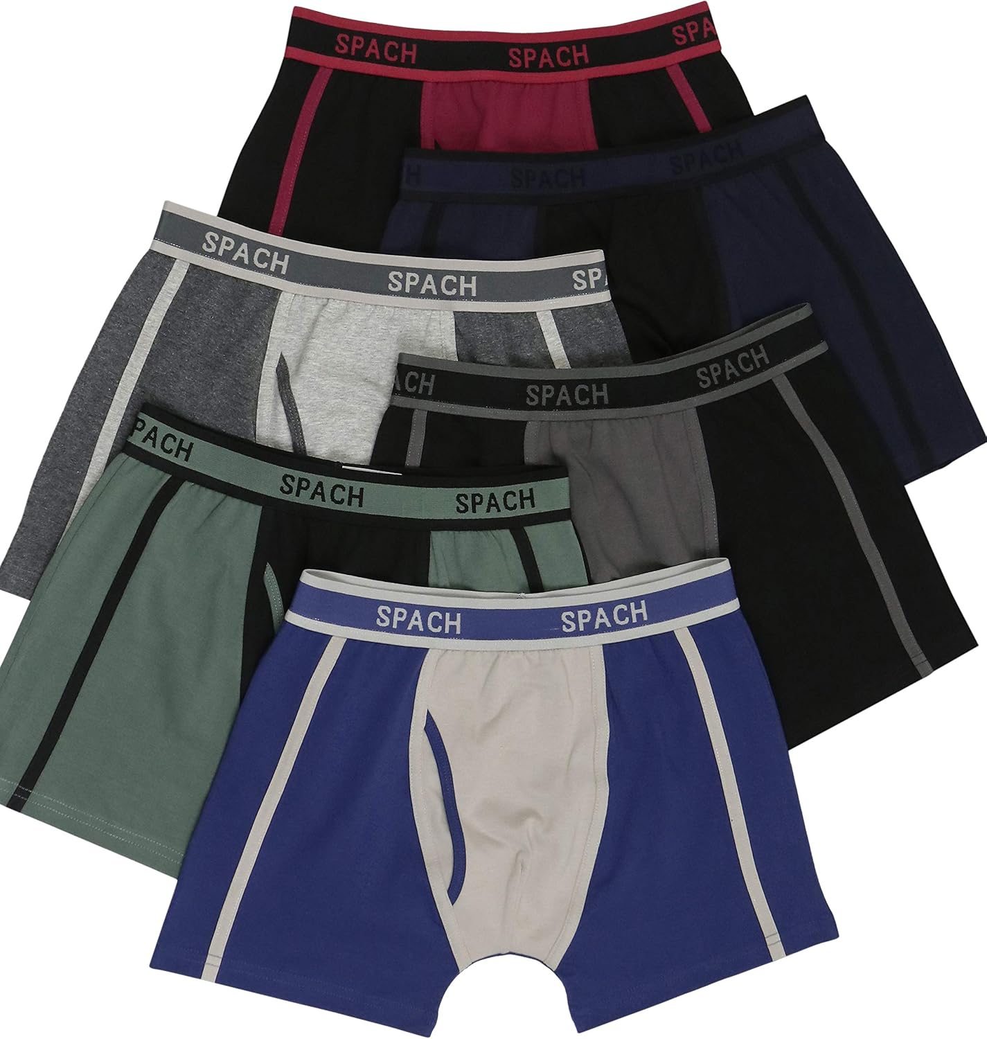 ToBeInStyle Boys' Pack of 6 Cotton Boxer Briefs - Image 9