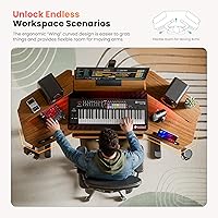 Vista 5 de EUREKA ERGONOMIC Escritorio de pie de altura ajustable, escritorio de computadora con bandeja para teclado de 72 pulgadas, escritorio de estudio