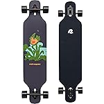 Retrospec Rift Drop-Through Longboard Skateboard - 41in x 9.5in Canadian Maple Deck with ABEC-7 Bearings, 70mm PU Wheels & Reverse Kingpin Trucks for Cruising & Downhill