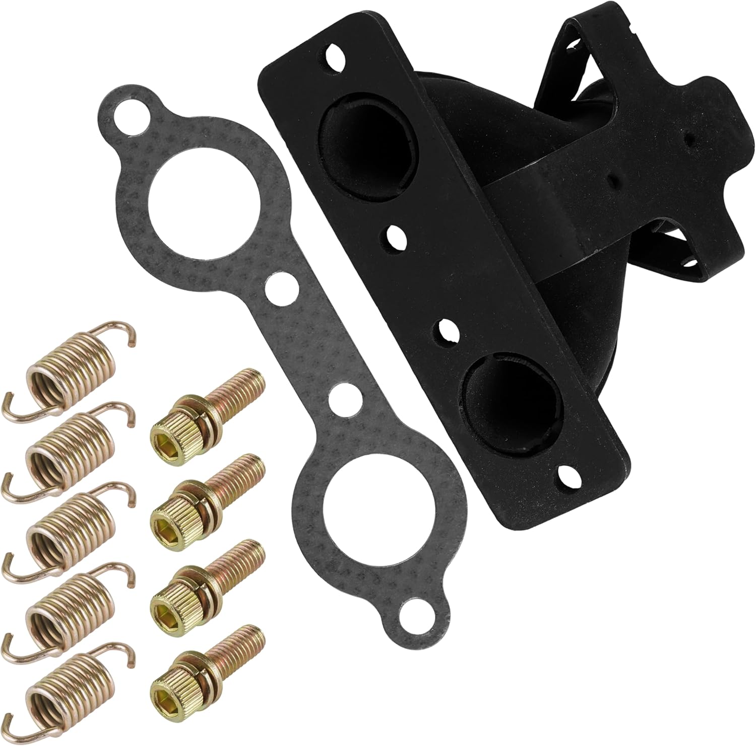 Caltric Exhaust Manifold with Gasket and Springs Compatible with Polaris Ranger Crew 800 2010-2014 4x4 EFI