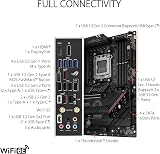 ASUS ROG Strix B650E-F Gaming WiFi AMD B650 AM5 Ryzen™ Desktop 9000 8000 & 7000 ATX Motherboard, 12+2 Power Stages, DDR5, 3X M.2 Slot, PCIe® 5.0, WiFi 6E, 2.5G LAN, USB 3.2 Gen 2x2 Type-C®, Aura Sync - 5