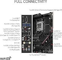 Vista 5 de ASUS ROG Strix B650E-F Gaming, WiFi AMD B650 AM5 Ryzen™ Desktop 9000 8000 & 7000 ATX, placa base para computadora de escritorio, 12+2 etapas