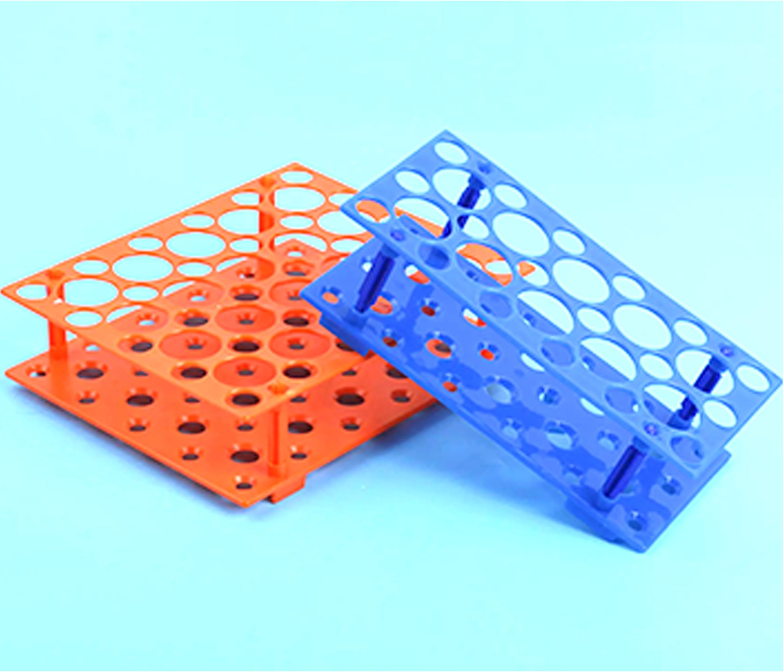 OESS Tube Rack Detachable Centrifuge Tube Holder 50-Well for 10/15/50ml Test Tubes (Pk/2)