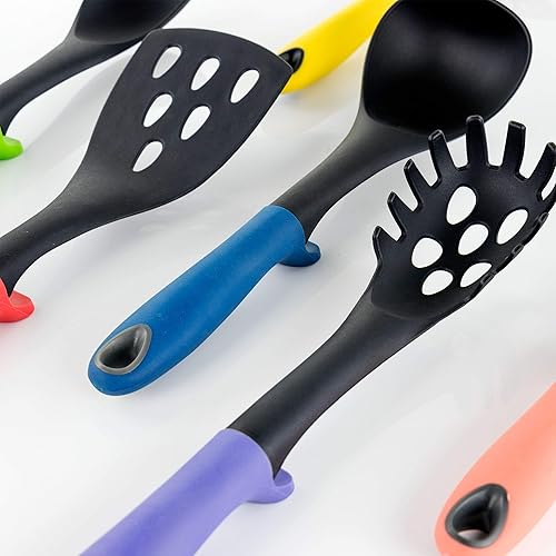 Miniatura 8 de MegaChef Juego de utensilios de cocina de nailon para herramientas, 7 piezas, varios colores
