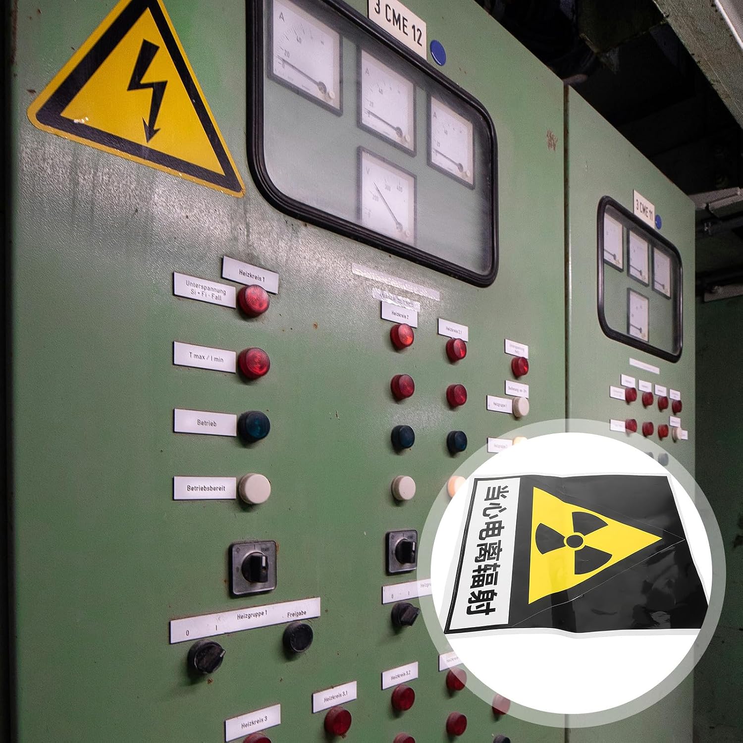 Radiation Caution Sticker Warning Label for Ionizing Radiation Safety