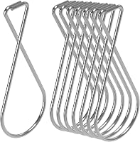 NACETURE 100 Pack Ceiling Hook Clips - Heavy Duty Drop Ceiling Hangers for Lights, Plants, Grid Tiles - Easy Install Rustproof Hooks