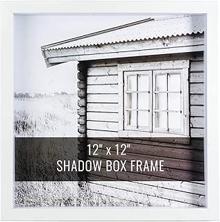 CraftMore White Shadow Box Frame 12x12 Inch - coolthings.us
