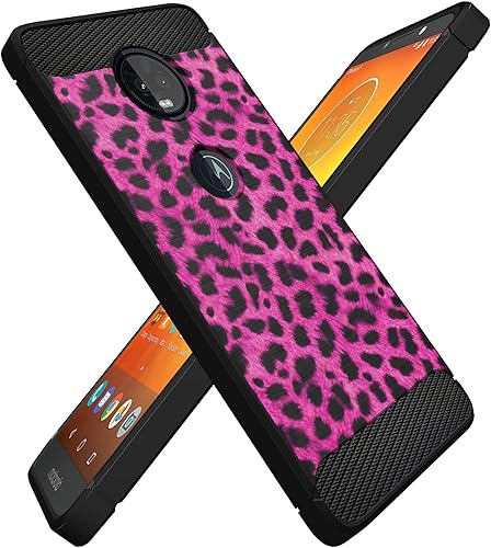 Miniatura 53 de CasesonDeck Funda ajustada compatible con Motorola Moto E5 Plus/Moto E5 Supra, fibra de carbono, protección contra golpes y caídas, TPU flexible