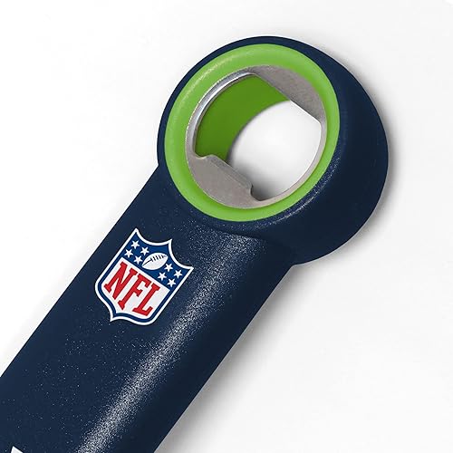Miniatura 65 de YouTheFan NFL - Espátula para barbacoa de acero inoxidable con abrebotellas