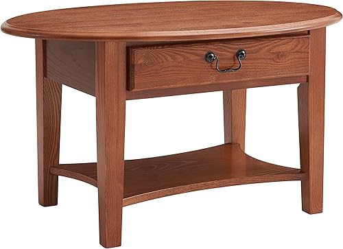 oak coffee table oval