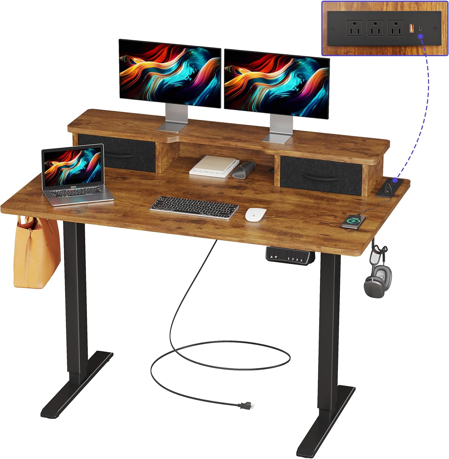 JOISCOPE 48 Inch Electric Standing Adjustable Height Desk