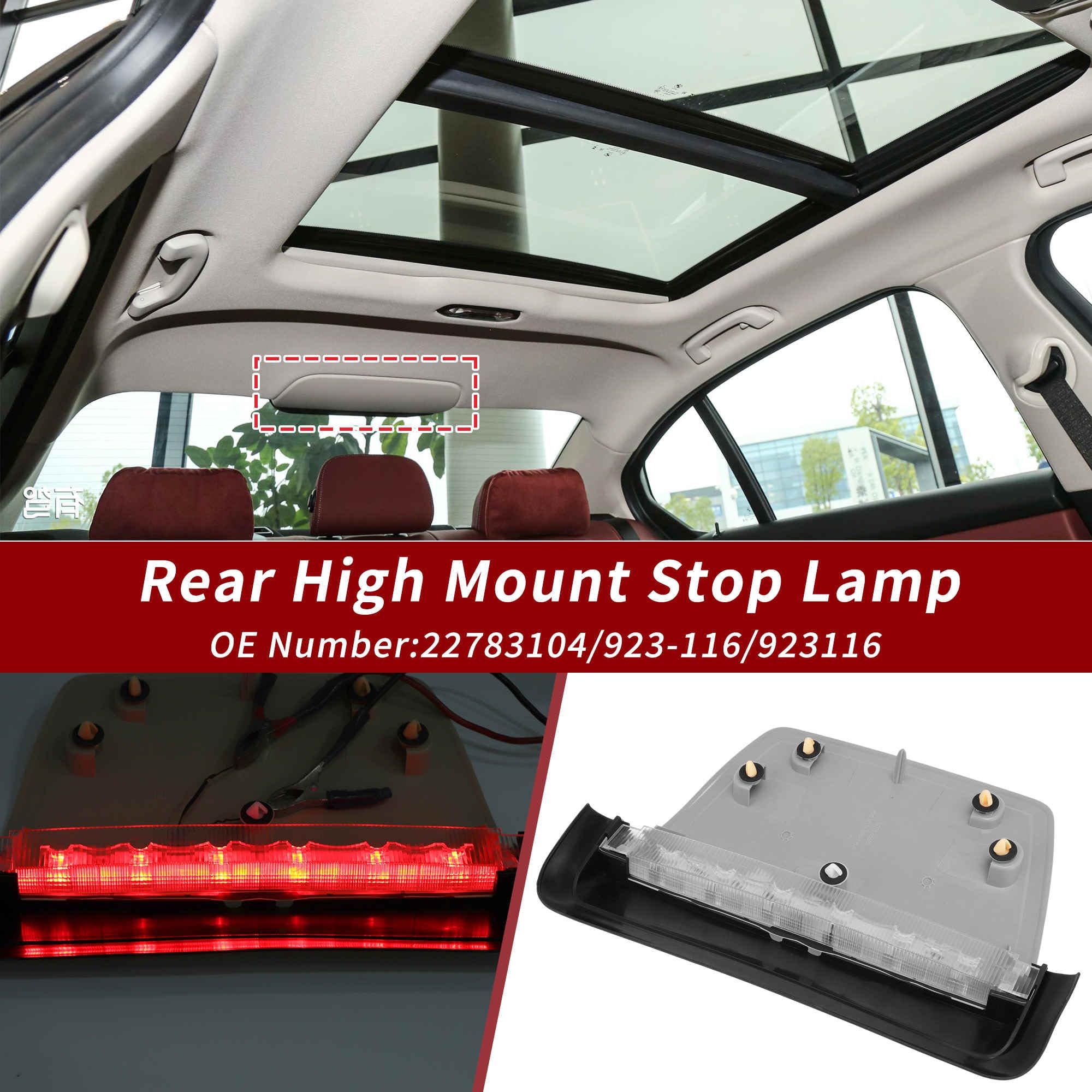 LED Terza Luce Di Stop Per BMW 3 Series F30 328i 2012-2016 7259855 Rosso 3a Luce Di Stop Montata In Alto Per BMW 328i 330i 335i Numero 63257259855 Grigio