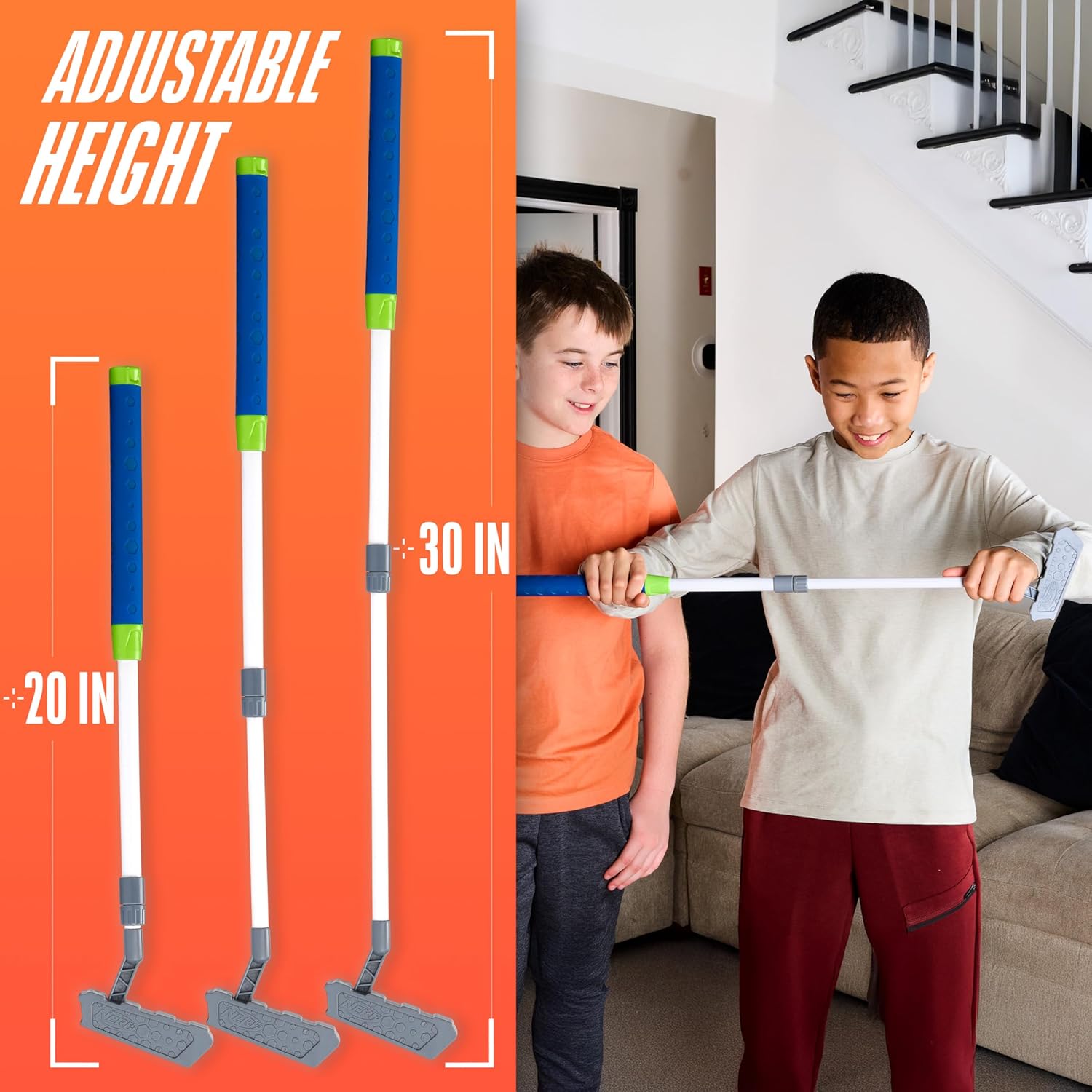 NERF Pivot Putt Golf Game - Automatically Fires Back the Golf Balls - 3 Modes of Play - Spin Mode for Challenge Play