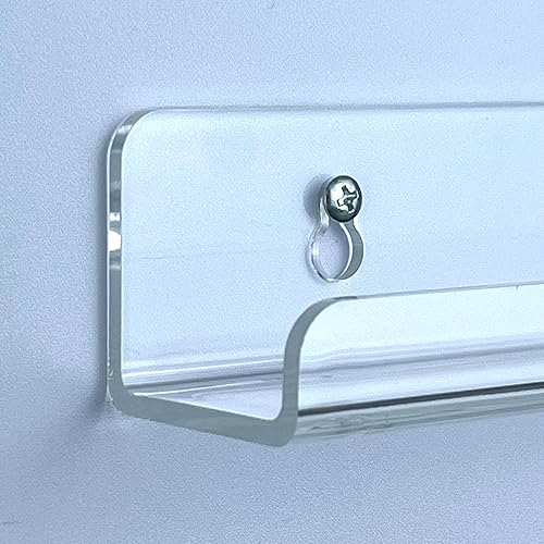 Miniatura 3 de VIOOAL Soporte de pared para discos de vinilo de 12 pulgadas, paquete de 8 estantes Vnyl, pantalla de pared de grabación (transparente)