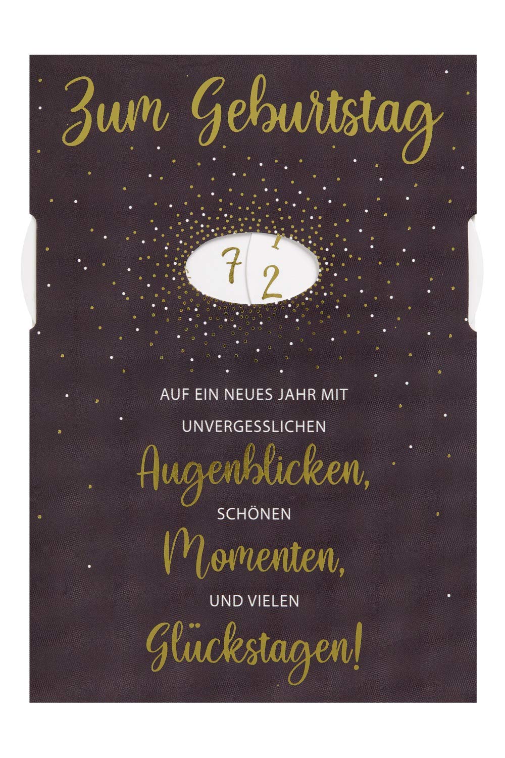 Birthday Card Speed Text Card 11.6 x 16.6 cm