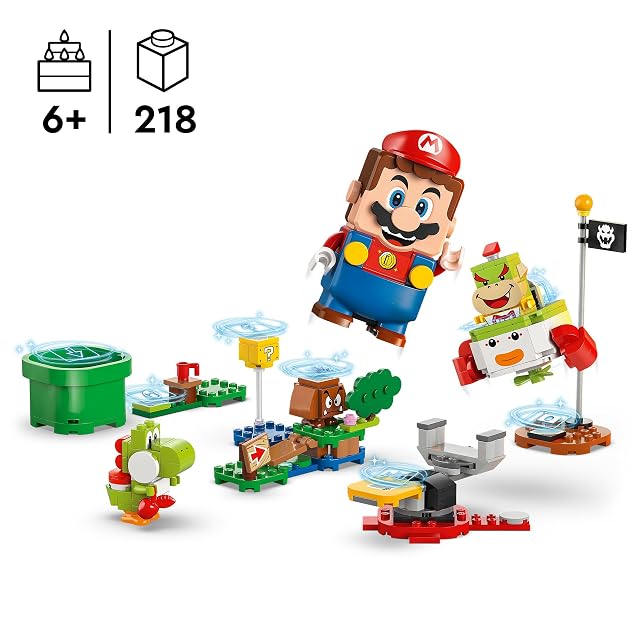 Foto 2 de 7 de LEGO Super Mario Aventuras Interactivas Mario con Figuras de Personajes, Minihelikoopa de Bowsy