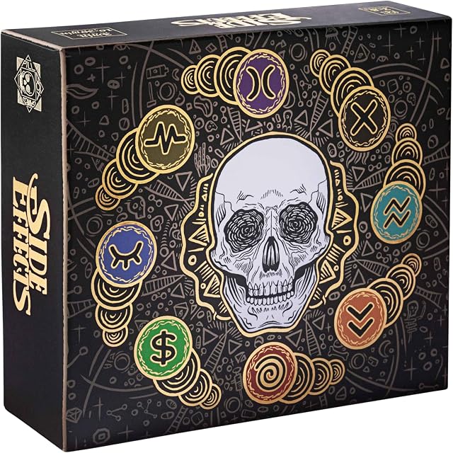 Side Effects (Version Anglaise) - Un Jeu par Pillbox Games | À partir de 14 ans - 2 à 8 Joueurs - Temps de Jeu de 30 à 45 Minutes - Jeux de Cartes - Jeu de Stratégie/Famille