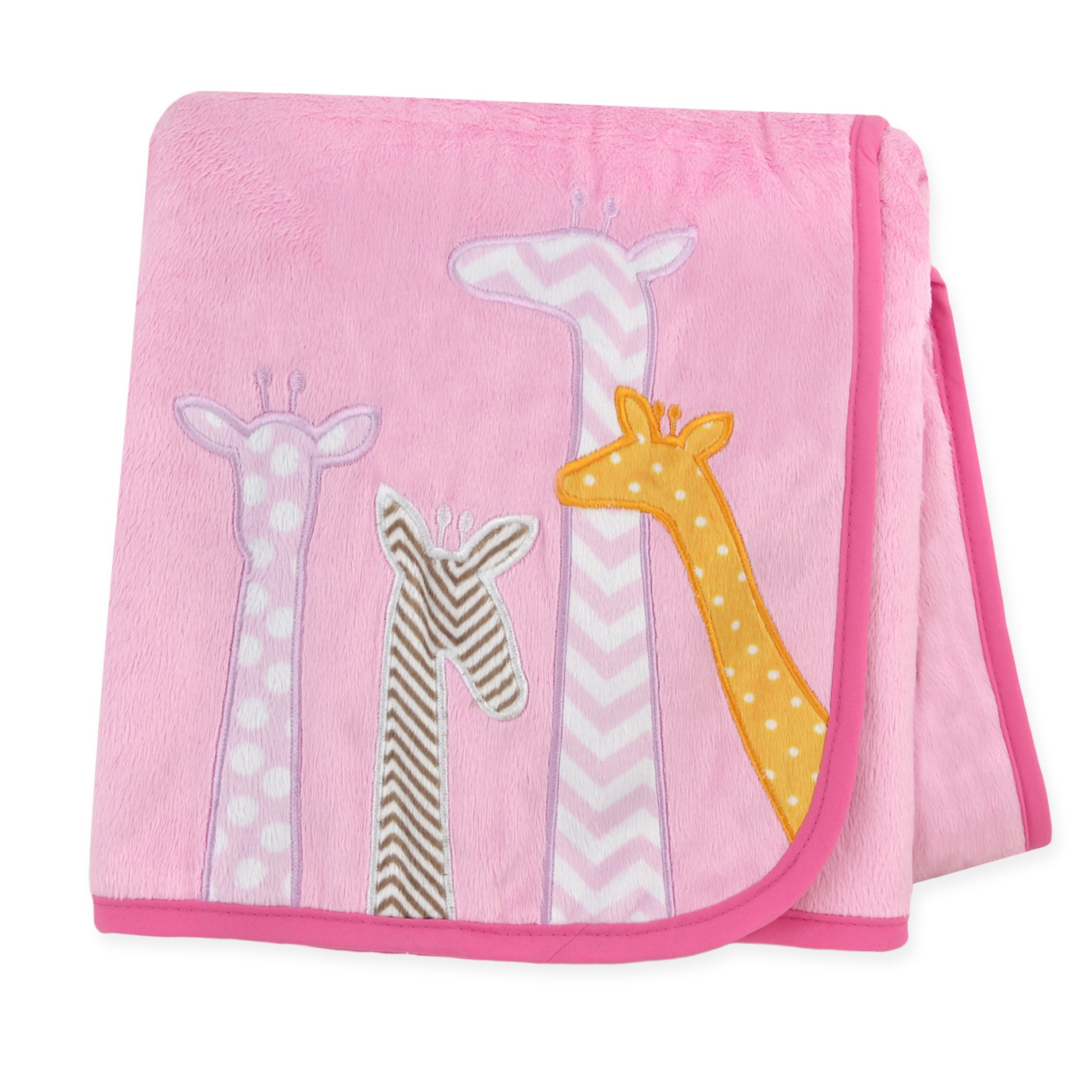 Plaid de poussette en micropluche rose Carter's pour balades de bébé