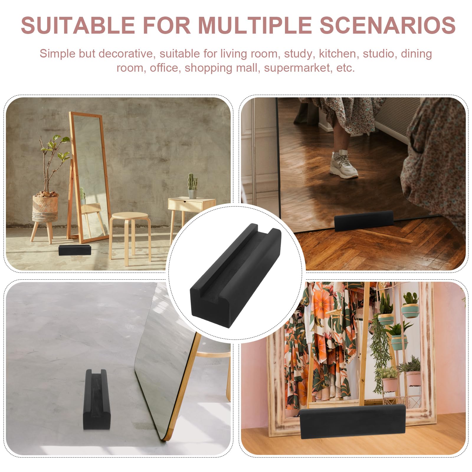 DOITOOL Support De Miroir Artisanal Exquis Avec Base En Bois