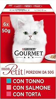 Gourmet Mon Petit Cat Food, Mixed Variety, 6 x 50g - Pack of 8