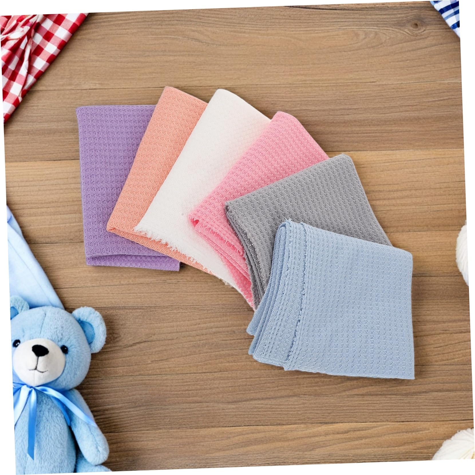 LIFKOME 6stücke Babydecke Für Fotografie Babytragetücher Dehnbares Wickeltuch Für Neugeborene Requisitenset Für Babyfotos Fotorequisiten Für Babymädchen Elastische Empfangsdecke