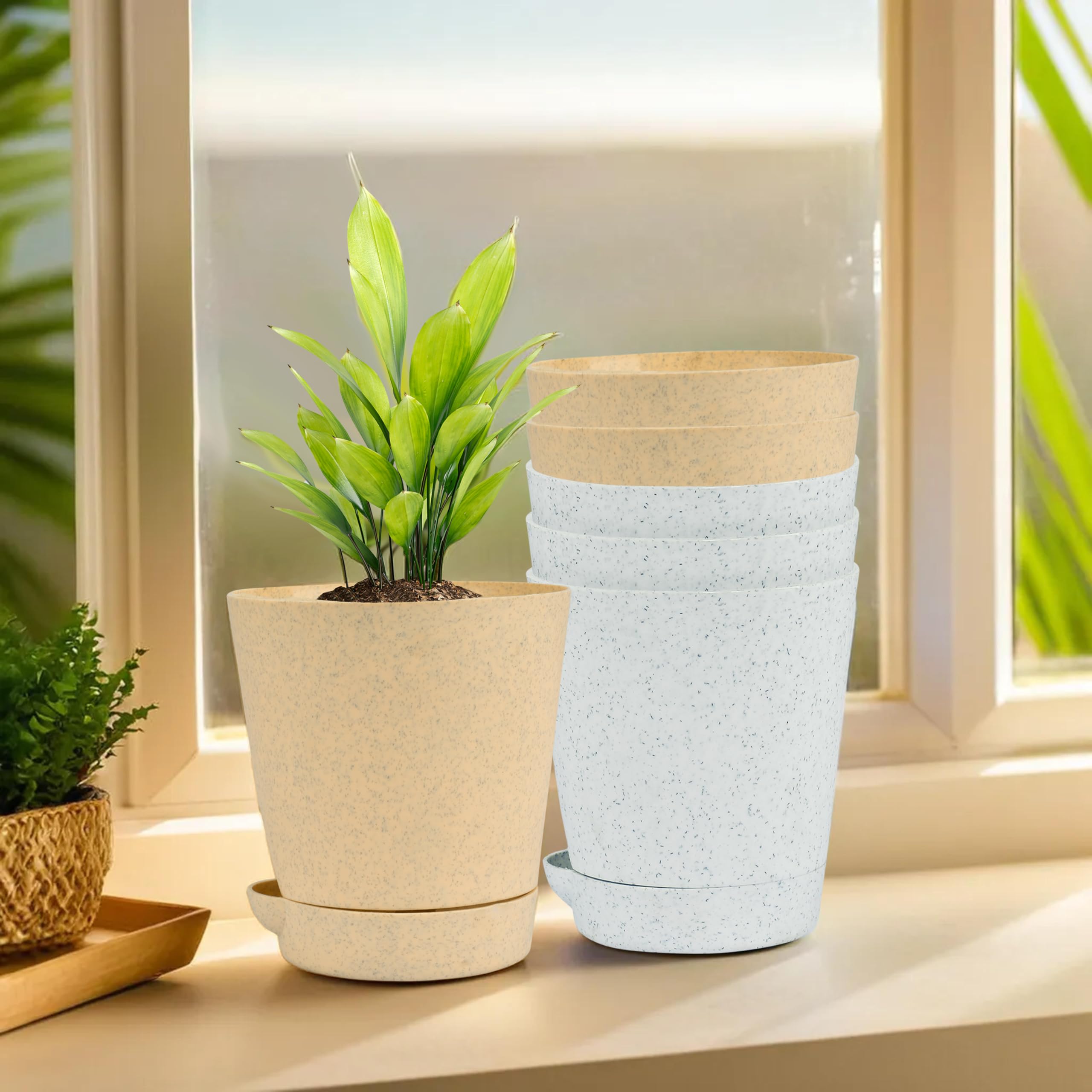 Kuber Industries Flower Pots - 12 Pack -25