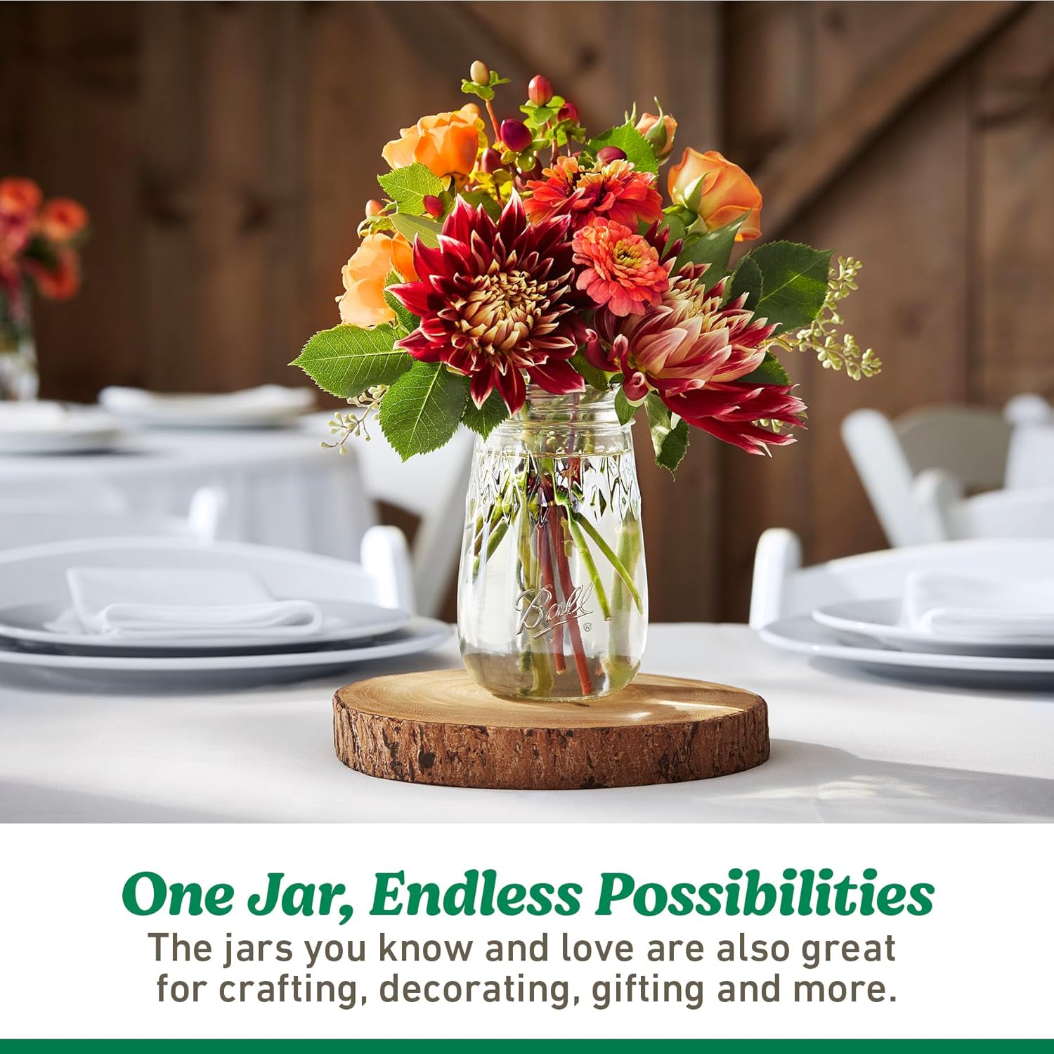 Ball Wide Mouth Glass Mason Jars with Lids and Bands, Used for Canning, Pickling, Juice, Jam, Jelly, Quart Size 32 Ounce (Pack of 2) - Image 8