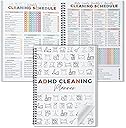 Cleaning Planner, Cleaning Schedule and Checklist Organizer, Daily Weekly Monthly Household Cleaning Planner, Chore Chart Notebook for Home, Family Cleaning Tasks, DIY Home Improvement, Editable Template
