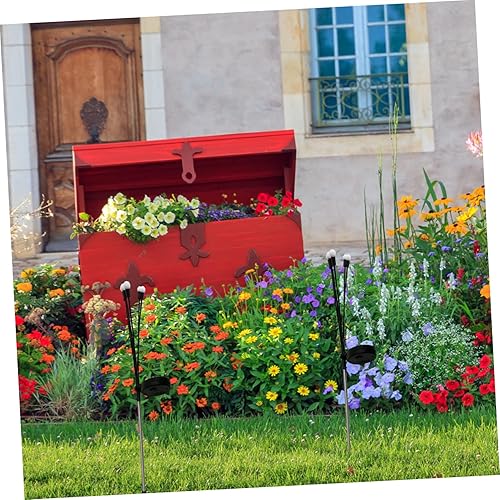 Miniatura 2 de Happyyami 8 piezas de lámpara de tierra caja de batería cargador solar giratorio panel de luz solar camino lámpara solar panel solar luces de estaca