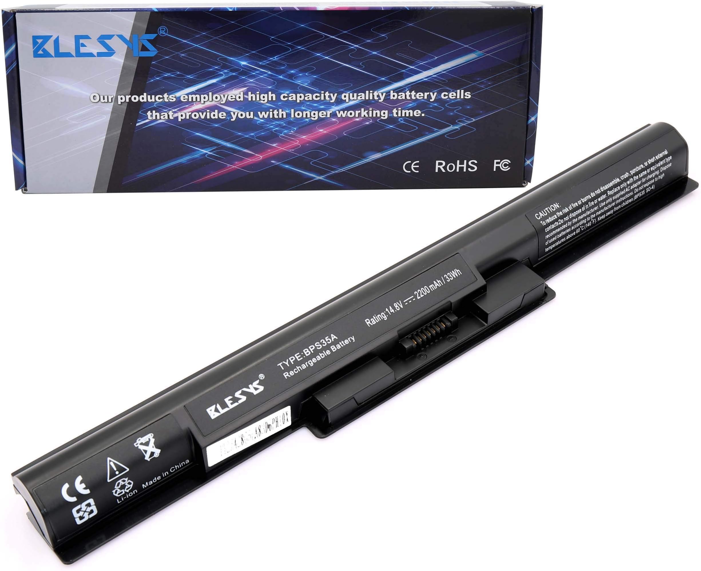 BLESYS BPS35A SVF152C29M SVF142C29M Laptop Battery for Sony Vaio SVF152A29M SVF15221R6E SVF1521A2E SVF153B1YM Notebooks 14.8V 2200mAh 33Wh