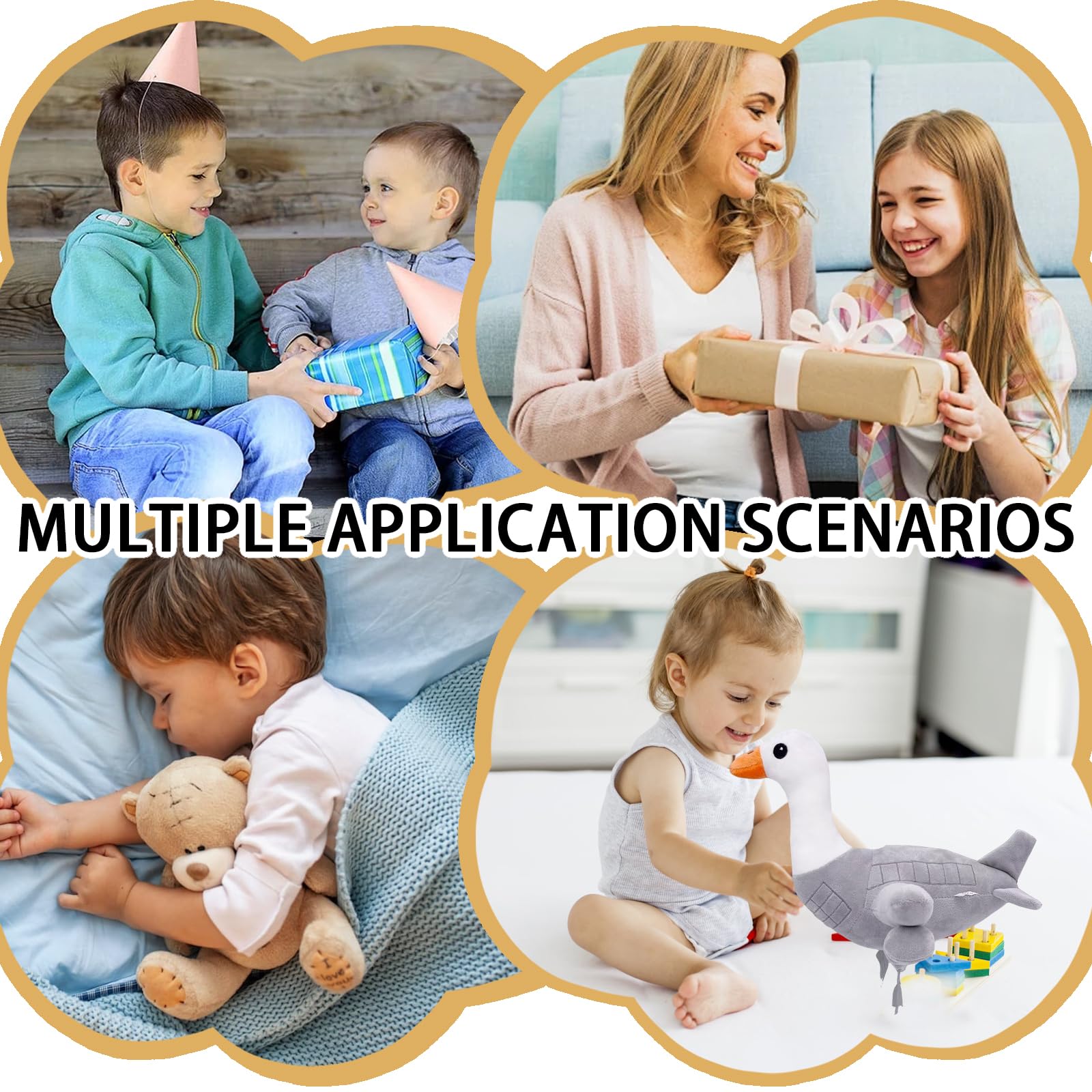 CWENDANER Tralalero Tralala Plush (35 cm) Italian Brain, morbido peluche per bambini, regalo di compleanno e personaggio da collezione (grande oca volante)