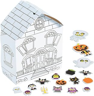 Wooden Halloween castle painting craft kits for kids